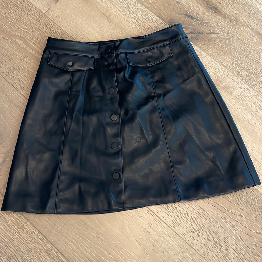 H&M pleather skirt